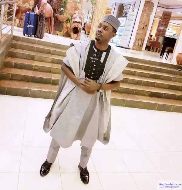 Comedian AY rocks agbada to a movie award in Ghana